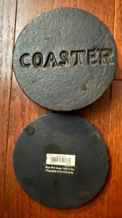 Set of 5 Cast Iron Coasters 1