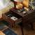 Nightstand End Table Solid Acacia NEW ret $270 Walnut 2 thumbnail