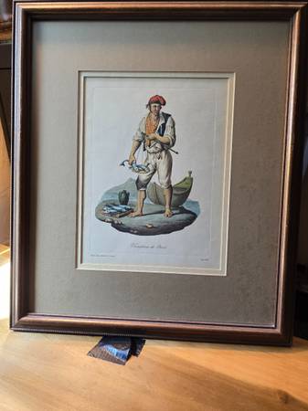 Set of four. Wood Framed Art Prints. Wall ready 1