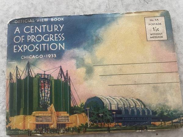 1933 Chicago World's Fair Official View Book 1
