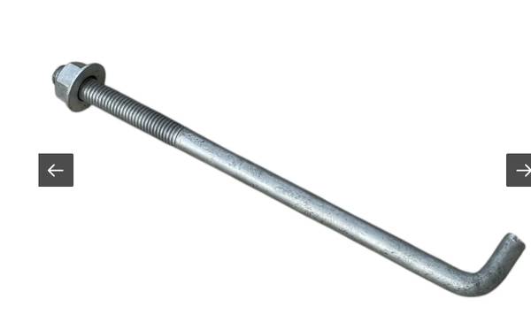 5/8"x12" galvanized anchor bolts (42pcs) 1