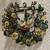 Set of 2 Green & Yellow Balls & Beads Hanging Tea Light Holders 3 thumbnail