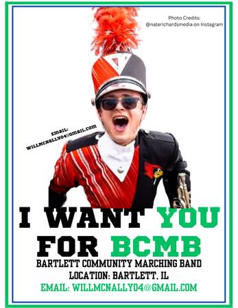 Marching Band equipment needed for community marching band. 1
