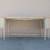 Vintage wicker wood console media entryway sofa sideboard table 1 thumbnail