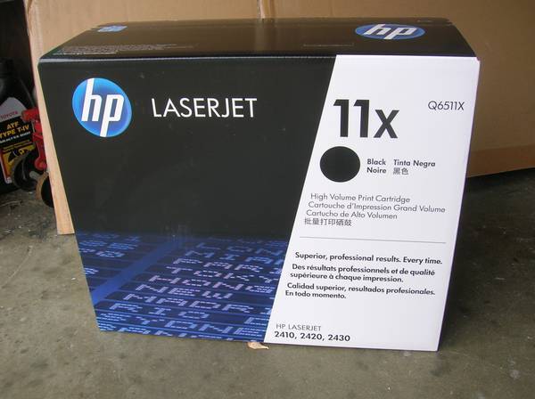 Brand New/Genuine HP 11X Black Toner Cartridge (Q6511X), High Yield 1