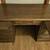 Antique solid oak desk 3 thumbnail