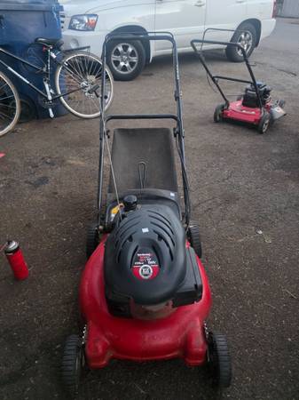 Yard machine rear bagger walk behind freshly sharpened blade 1