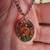 Elysia – Oval Orgonite Pendant Rose Quartz, Aventurine & Amethyst, 20" 11 thumbnail