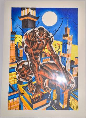 Thony Silas Large Marvel Carnage original Art 16.5 x 23.5 in 1