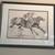 "Steeplechase" Original Graphite Drawing Framed Wall Art Picture 2 thumbnail