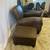 Vintage Genuine Brown Leather Club Lounge Chair and Ottoman 23 thumbnail