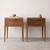 -MCL- Haddon Hall Walnut Mid-century modern Floating Nightstands 1 thumbnail