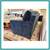 Crate & Barrel Axis Sofa, Midnight Chenille 8 thumbnail