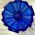 Vintage Flint Blue Cobalt Glass Wigwam Candlestick Holder 4 thumbnail