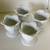 Porcelain Tulip Shaped Pedestal Bowls Cups (Set of 4)  New in Box 7 thumbnail