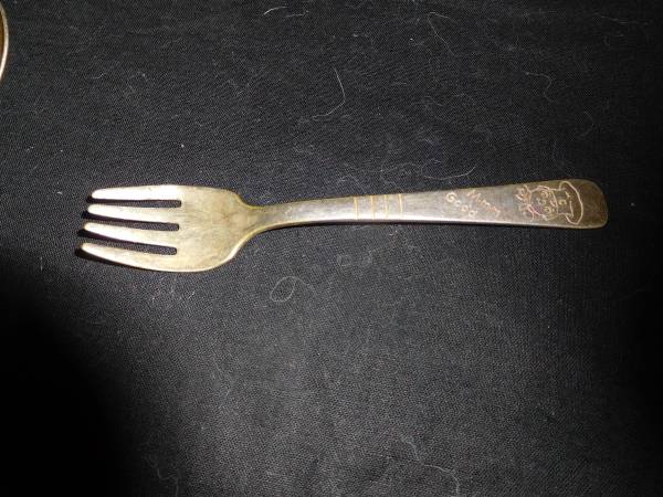 Vtg Campbells Soup Baby Children's Fork MMM Good Wm A Rogers Onieda 5" 1