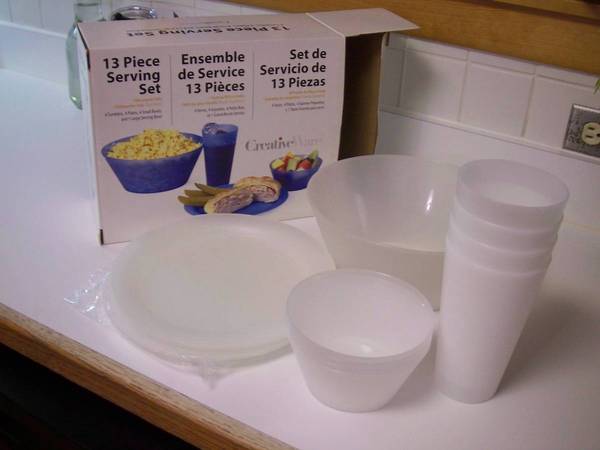Plastic Serving Set - 13 pc. 1