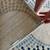 Modern Tan & Blue Rug – 89" x 120" 4 thumbnail