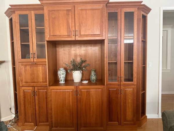 solid wood wall unit 1