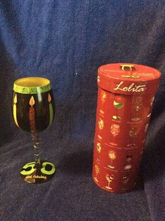 WINE  GLASS  FIFTY AND FABULOUS! 1