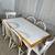 Country Style Tile-Top Dining Table & 6 Mix-Match Chairs SOLID WOOD 2 thumbnail