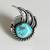 VTG Signed Navajo Turquoise Sterling Silver Bear Claw Ring Size 8.5 4 thumbnail