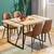 Brand New Set of 4 Brown Suede Fabric Dining Chair Side Chairs with Metal Leg  N 6 thumbnail