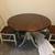 Round Table with dropleaf and 2 chairs - wood 2 thumbnail