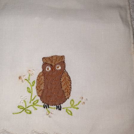 5x7 Hand Embroidered Linens (6) 1