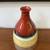 Portuguese Red/Yellow/Gray Large Ceramic Pottery Vase. 5 thumbnail