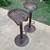 Cast Iron Bar Stools Made of 19th Century Buckeye Akron Tractor Seats 6 thumbnail