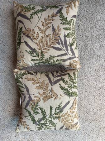 All Weather Throw Pillows (2) 16" x 16"- Brand New 1