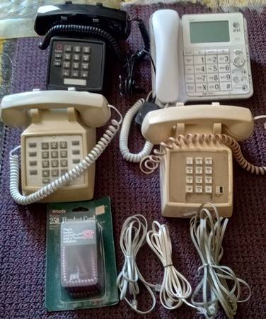 4 Vintage Telephones and Accessories 1