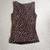 NWT Kenneth Cole Reaction size S Knit TOP Wrap Mesh Draped Side Brown 2 thumbnail