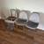 Gray gold velvet dining chairs 2 thumbnail