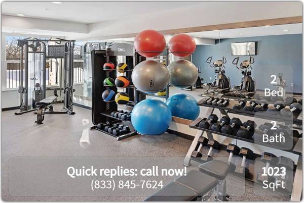 A new perspective on living: 2 BR, 2 BA, 1023 Sq Ft! 1