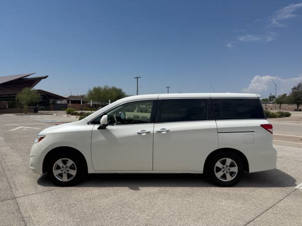 2015 Nissan Quest 3.5 SV - White over Gray  - 1-Owner - $10,99963470595022209122