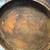 Metal Basket Wrought Iron Copper Tone Leaf Handle Rusty Shabby Chic 3 thumbnail