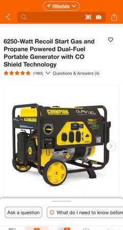 New Champion Generator for outages  100592V 1