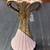 Vintage Savoy China Weeping Gold Vase MCM Mid Century Pink 3 thumbnail