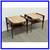 Pair Of Walnut + Travertine End Tables By Bertha Schaefer 2 thumbnail