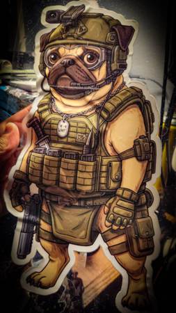 Custom Printed DTF Transfer Stickers-EDC/Dog/Tactical/Military/Decals/hunting/gu 1