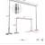 EMART Backdrop Stand Heavy Duty 10x10Ft,Three Crossbar Pipe and Drape 11 thumbnail