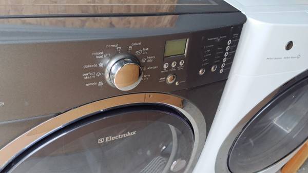 Stackable Electrolux washer and electric dryer 1