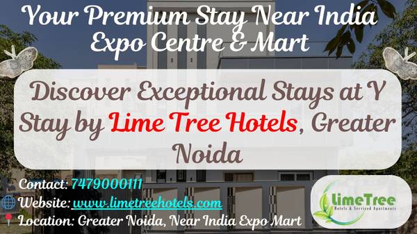Stay Near India Expo Mart – Book Y Stay by Lime Tree Hotels, Greater N 1