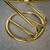 1980's Hollywood Regency Art Deco Brass Vanity Stool 15 thumbnail