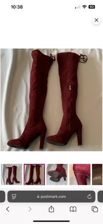 Fabulous USTI over the knee velour style boots 1