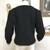 Women's Dressy Black Short Lamb's Wool Jacket - Size Medium 4 thumbnail