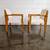 Vintage '50s Sculptural Bleached Oak+Wool Open Arm Lounge Chairs 8 thumbnail