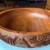 Polynesia carved wood bowl set, tropical hut and mountain motif. 5 thumbnail